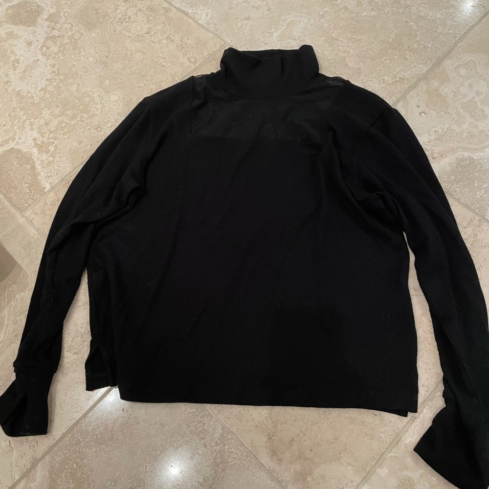 LNA Turtleneck sweater with sheer